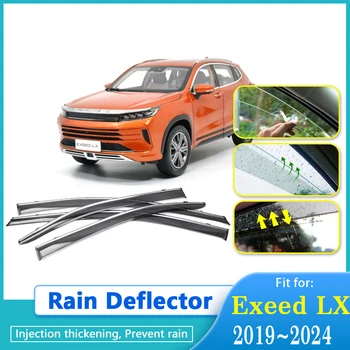 Dážď Lamely Pre Chery Exeed LX 2019 2020 2021 2022 2023 2024 Dážď Okno Clony proti oslneniu Awings Deflektor Stráže Nastaviť Auto Príslušenstvo