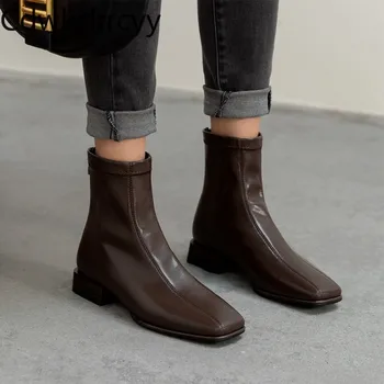 Jesenné a Zimné Nové štýly fashion Vysoké podpätky dámske topánky čierne, hnedá študent Bežné Pohodlné Ženy, topánky veľkosť 34-43