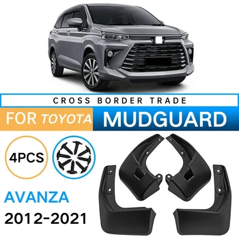 4Pcs Auto Blato Klapky Pre 2012-2021 Toyota Avanza Blatníky Blatník Mud Guards Klapka Splash Klapky Príslušenstvo